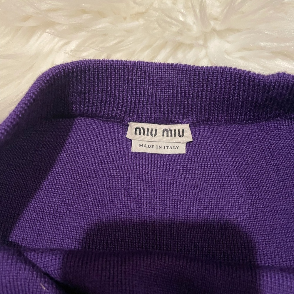 Miu Miu knit Mini skirt